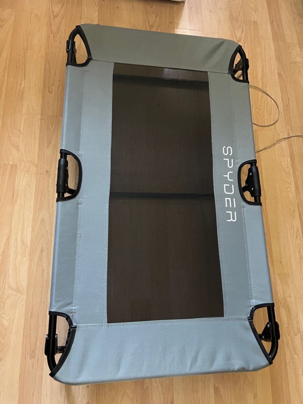 Spyder Elevated Pet Cot - Gray Blue with Black Mesh used for a month
